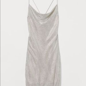 Shimmer silver dress